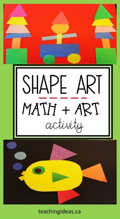 the shape art math and art activity for kids