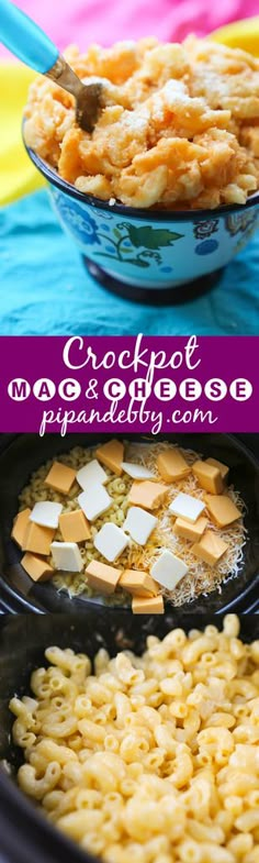 crockpot macaroni and cheese casserole is an easy dinner recipe