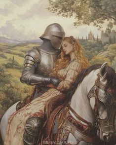 Medieval Knight And Princess Art, Knight And Princess Painting, Knight Romance Art, Knight And Princess Art, Knight X Princess, Knight And Princess Aesthetic, Knight Aesthetics, Queen And Knight, Medieval Lovers