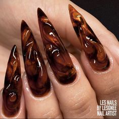 Nail Design Inspiration, Really Cute Nails, Almond Acrylic Nails, Nails Only, Dark Nails, Nail Jewelry, Fire Nails