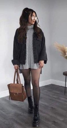 Skirts And Boots, Looks Hippie, Outfit Botas, Trendy Outfit Ideas, Fall Outfit Ideas, Trendy Fall Outfits, Trendy Outfit, Trendy Fall, Teenage Girls