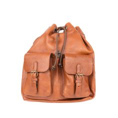 Practicality meets professional with Ruitertassen’s Pebbled Traveler Backpack in fine cognac leather. The large main compartment can hold everything from laptops and documents to some essentials for the weekend or the gym and closes with a pull cord. The zippered side compartment holds your phone or wallet and the elasticized inner pocket, key ring and pen loops, keep your keys and smaller items secured and neat. Its two outer front pockets are adjustable and close with small clasps hidden behin Traveler Backpack, Soft Leather Backpack, Tan Leather Bag, Tan Cowhide, Travel Backpack, Vegetable Tanned Leather, Cowhide Leather, Key Ring, Leather Backpack