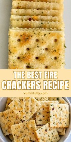 the best fire crackers recipe is made with cheese, herbs and seasonings for an easy appetizer