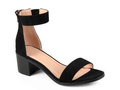 Straps Heels, Low Block Heel Sandal, Ankle Strap Sandals Heels, Strappy Sandals Heels, Black Sandals Heels, Leather Block Heels, Fashion Heels, Open Toe Sandals, Journee Collection