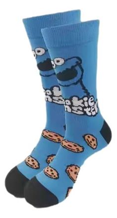 Cookie Monster Character with Cookies 360 Design Crew Socks Cookie Monster Character with Cookies 360 Design Crew Socks Step into the playful world of Sesame Street with these fun Cookie Monster with Cookies 360 Design Crew Socks! Featuring a vibrant all-around design, these socks showcase the lovable Cookie Monster surrounded by his favorite treat – cookies! Perfect for any Sesame Street fan, these socks are both stylish and comfy, ideal for everyday wear or as a unique gift. Key Features: 360-Degree Print – Full wraparound design of Cookie Monster and cookies for a bold look. Comfortable Fit – Soft and stretchy material designed to fit most sizes. Crew Length – Perfect for casual wear, reaching mid-calf. Fun and Playful Design – Bring some fun to your sock drawer with these character-ins Monster S, Cookie Images, Sesame Street Cookie Monster, Monster Characters, 360 Design, Delicious Cookies, Sock Drawer, Fun Cookies, Comfort Color