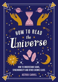 the cover of how to read the universe, with hands reaching for an hourglass