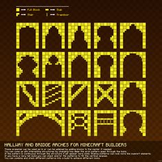 an image of the font and numbers for this game, which is made up of yellow squares