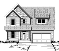 this is the front elevation of these house plans