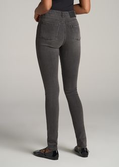 About Our Tall Women’s Jeans These will go with literally everything in your closet. No matter what Gen Z might say, women’s tall skinny jeans will always be an everyday wardrobe staple in our books. The versatile denim is meant to fit tight to your figure, which means the proportions need to be on point. Our skinny jeans for tall women have been measured to fit your long legs and torso so you can wear them with confidence. The soft denim provides just the right amount of stretch while still bei Versatile Straight Leg Jeggings For Everyday, Everyday Elastane Jeans, Versatile Straight Leg Elastane Jeggings, Versatile Fitted Straight Leg Jeggings, Fitted Straight Leg Jeggings, Fitted Cotton Jeggings For Everyday Wear, Fitted Slim Bottoms For Everyday, Versatile Fitted Jeans With Tapered Leg, Versatile Fitted Tapered Leg Jeans