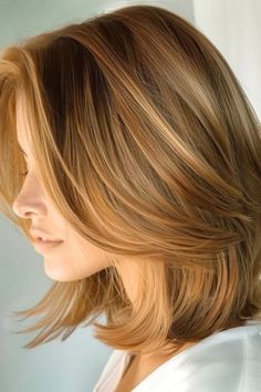 Dark Honey Blonde Lob Hair Color Idea. Lob Hair Color, Honey Blonde Lob, Dark Honey Blonde, Blonde Lob Hair, Honey Blonde Hair Color Ideas, Hair Color Ideas Trending, Mocha Brown Hair, Neck Length Hair, Lob Hair