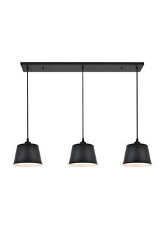 Elegant Lighting - LD4057D40BK - Three Light Pendant - Nota - Black Three Light Pendant, Black Ceiling, 3 Light Pendant, Lighting Guide, Black Pendant, The Masterpiece, Music Sheet, Elegant Lighting, Lighting Sale