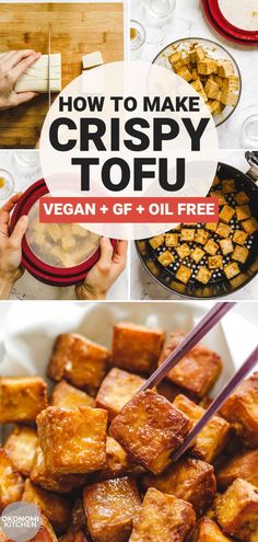 how to make crispy tofu with vegan and gf oil free