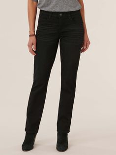 Absolution stretch denim black straight leg jeans with whiskering Plus Jeans, Jeans Tall, Girlfriend Jeans, Tall Jeans, Curvy Jeans, Black Denim Jeans, Best Black, Petite Jeans, Plus Size Jeans