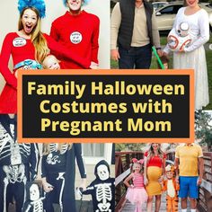 family halloween costumes with pregnant mom