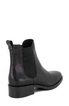 A burnished finish gives dimension to this classic Chelsea boot. 1 1/2" heel Pull-on style with elastic gore insets Leather and textile upper/textile lining/synthetic sole Imported Chelsea Boot Women, Favorite Daughter, Platform Slippers, Dune London, Pointed Toe Shoes, Blazer With Jeans, Maternity Shops, Kids Sandals, Designer Clothes For Men