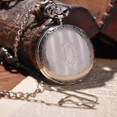 Silver Shield Full Hunter Pocket Watch - FREE SHIP DEALS Florence Scovel, Black Cage, Mechanical Pocket Watch, Trending Jewelry, Skeleton Watches, Stamped Bracelet, Army Fashion, The Skeleton, Diamond Gift