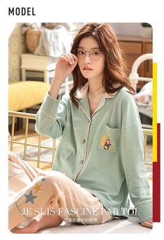 women cotton pajamas Winter Cotton Sleepwear For Lounging, Cotton Long Sleeve Loungewear Sets, Cotton Long Sleeve Nightgown For Pajama Party, Casual Long Sleeve Nightgown For Home, Cotton Long Sleeve Sleepwear For Spring, Spring Long Sleeve Sleepwear, Spring Long Sleeve Loungewear Sleepwear, Long Sleeve Spring Loungewear Sleepwear, Spring Long Sleeve Sleepwear For Loungewear