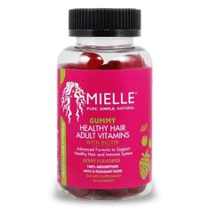 Mielle Organics Gummy Healthy Hair Vitamins is a formulated supplement to support healthy hair without the skin breakouts. This vitamin is formulated to best support healthy hair, hair regrowth, skin and nails and immune system support.   Advanced formula to help hair and immune system 100% Absorption  Vitamin B12 to o Vitamins For Healthy Hair, Mielle Organics, Thick Hair Remedies, Gummy Vitamins, Vitamins For Hair Growth, Healthy Hair Care, Hair Remedies For Growth, Hair Growth Supplement, Healthy Hair Journey