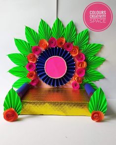 this is an image of a colorful paper decoration