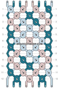 the diagram shows how to make an interlaced pattern with circles and arrows on each side