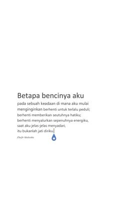 an advertisement with the words betapa bencinya aku