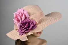 Dusty Pink Hat Church Wedding Hat Accessory Tea Hat Kentucky Derby Hat Bridal Coctail Hat Couture Fa Elegant Handmade Hat For Formal Occasions, Handmade Straw Hat For Spring Party, Elegant Handmade Brimmed Hat, Handmade Summer Wedding Hat, Handmade Elegant Brimmed Boater Hat, Elegant Handmade Wide Brim Sun Hat, Elegant Handmade Fedora Sun Hat, Elegant Handmade Hats, Handmade Elegant Flat Brim Boater Hat