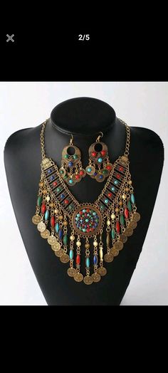 Brand new Metal Beaded Jewelry As Fashion Accessory, Gold Bohemian Alloy Jewelry, Multicolor Metal Jewelry For Festivals, Bohemian Party Jewelry With Jewels, Multicolor Metal Dangle Jewelry, Bohemian Beaded Alloy Jewelry, Bohemian Alloy Jewelry For Party, Multicolor Alloy Jewelry As Gift, Multicolor Alloy Jewelry For Gifts