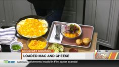 the food is prepared and ready to be eaten on the television show good day cooking