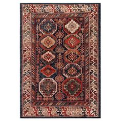 SAFAVIEH Herat Collection HRT375A Rust / Creme Rug Image 1 Creme Rug, Mexican Rug, Southwestern Area Rugs, Cream Area Rug, Cream Rug, Classic Pattern, Area Rugs For Sale, Power Loom, Traditional Rugs