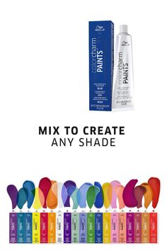 WELLA Color Charm Paints Semi-Permanent Hair Dye for Temporary Hair Color, Intermixable Shades, 2 oz Wella Color Charm, Semi Permanent Hair Dye, Wella Color, Semi Permanent Hair Color, Temporary Hair Color, Mai Tai, Hair Color Blue, Semi Permanent