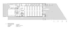 the floor plan for an office building, with several floors and two levels to each other