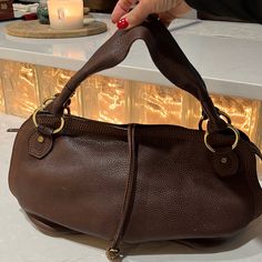 Celine Pebble Leather Bittersweet Hobo Bag. I Purchased This Vintage Bag In 2018 From Lxr And Co. It Comes With A “Certified Authentic “ Card. It Is In Very Good Condition Having Only Been Used A Few Times In The Past 5 Years. Being Vintage There Is Wear On The Handle And Bottom Trim As Well As A Few Scratches On The Back. Take A Good Look At The Pictures Before You Purchase. Handle Drop Is 6” Height Is 10” Width Is 16” Depth Is 5.5” Hardware Is Gold Tone Celine Bags, Vintage Bags, Pebbled Leather, Hobo Bag, Bag Lady, The Past, Take That, Things To Come, Women Shopping