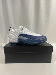 Nike Air Jordan 12 Low Retro French Blue Golf Cleat DH4120-101 Men's Size 7.5 Mens Brand new with box 100% Authentic Jordan 12 Low, Air Jordan 12, Jordan 12, Jordans 12, French Blue, Nike Air Jordan, Air Jordan, Air Jordans, Nike Air