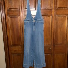 Reposhing This Item I Purchased From @Bgouldilocks. Loved It, But Didn't Quite Fit Me. Measurements Laying Flat (Approximate)- Waist: 14.75" Inseam: 26.5" Length From Waist Down: 37" Tags: Retro 80s 90s Overalls Bibs Inv1014 Medium Wash Denim Jumpsuits And Rompers With Bib Front, Medium Wash Denim Bib Front Jumpsuits And Rompers, Denim Bib Front Jumpsuits And Rompers In Medium Wash, Spring Full Length Denim Jumpsuit, Dark Wash Full-length Denim Jumpsuit, Spring Bib Front Dark Wash Jeans, Spring Dark Wash Bib Front Jeans, Mid-rise Denim Jumpsuit With Pockets, Wide Leg Light Wash Overalls With Pockets