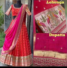 For orders what's app number 82959 63479 Half Saree Lehenga, Half Sarees, Lehenga Designs Simple, Saree Style, Saree Lehenga, Half Saree Designs, Kids Designer Dresses, Lehenga Designs, What's App