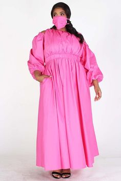 Puff Sleeve Maxi Dress Pink Puff Sleeve Dress, Large Bath Towels, Puff Sleeve Maxi Dress, Large Bath, Tie Dye Maxi Dresses, Tie Dye Maxi, Puff Sleeve Dress, Plus Size Maxi, Pleated Maxi Dress