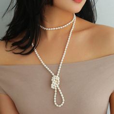 Freshwater Grey Pearl Multilayer Long Necklace 120cm - floysun Long Pearl Necklace With Pearl Charm For Party, Long Pearl Pendant Necklace For Parties, Elegant Double Strand Long Necklace As Gift, Elegant Pearl Necklace With Pendant, Elegant Double Strand Long Necklace For Gifts, Elegant Lariat Jewelry For Layering, Pearl White Long Pearl Necklace In Elegant Style, Elegant Long Pearl Pendant Necklace, Long Pearl White Pearl Necklace For Party