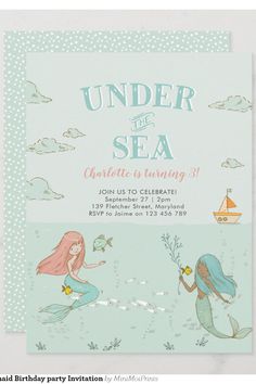 an under the sea birthday party with mermaids