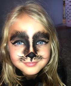 Werewolf Makeup Kids Easy, Kids Werewolf Makeup, Wolf Makeup Kids, Werewolf Makeup Kids, Diy Werewolf Costume, Werewolf Hair, Girl Werewolf Costume