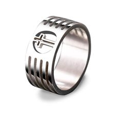 Christian Ring Hollow Cross Cross-shaped Stainless Steel Ring For Gift, Cross Shaped Stainless Steel Rings For Gifts, Stainless Steel Cross Rings For Gifts, Stainless Steel Cross-shaped Rings For Gifts, Christian Ring, Christian Posters, The Lords Prayer, Gold And Silver Rings, Cross Ring