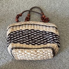 Woman’s Woven Beach Bag With Zip And Inside Pocket. Never Used. In Great Condition Woven Beach Bag, Ulla Johnson, Womens Tote Bags, Beach Bag, Inside Pocket, Women Shopping, Color