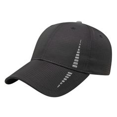 Athletic Series, Medium Profile, 6 Panel, Structured, Polyester Fabric, UV Protection, UPF 50, Moisture Wicking, Woven Loop Label, Stretchable Closure, Hook & Loop Closure, Quick Dry, Curved Visor | Apparel | Headwear | Adjustable Fit Caps | Custom Performance Hat in Grey | Polyester Cheap Adjustable Cap, Cheap 5-panel Baseball Cap For Sports Events, Dad Caps, Golf Gifts, Fitted Caps, Black Charcoal, Upf 50, Dad Hats, Uv Protection