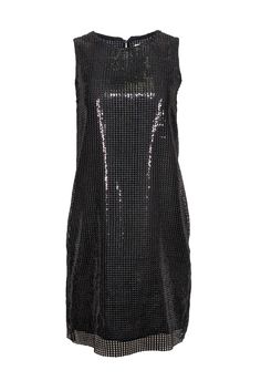 Current Boutique-Michael Kors - Black Sequin Sleeveless Mini Dress Sz 6 Sleeveless Mini Dress For Night Out, Glamorous Sleeveless Dress For Club And Spring, Sleeveless Mini Dress For Evening Parties, Glamorous Sleeveless Prom Dress For Party Season, Sleeveless Bodycon Dress For Date Night, Glamorous Sleeveless Dress For Prom And Party Season, Sleeveless Sequin Dress For Club And Holiday, Glamorous Sequined Sleeveless Prom Dress, Glamorous Sleeveless Sequined Prom Dress