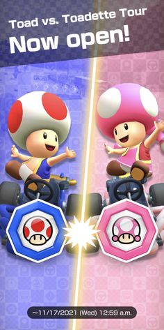 the mario kart racing game is being played on an iphone