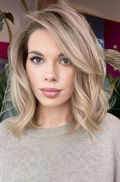 Hair Color For Women, Cream Soda, Haircut And Color, Cool Hair Color, Shoulder Length Hair, Great Hair, Blonde Hair Color, Cute Hair, Balayage Hair