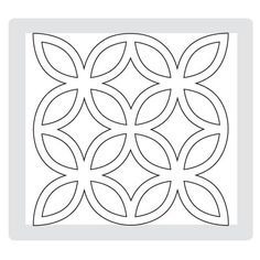 the pattern for this quilt block is shown in black and white