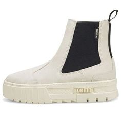 (WMNS) PUMA Mayze Chelsea Boot 'Marshmallow' 382829-02 (SNKR/Skate/Casual/Women's/Thick Sole) Chelsea Boot, Chelsea Boots, Casual Women, Chelsea, Street Wear, Boots, Sneakers, Chelsea Fc