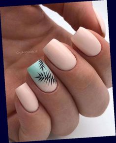 Nail Salon Design, Square Nail Designs, Short Square Nails, Green Nail, Summer Acrylic Nails, Short Acrylic Nails Designs, Coffin Nails Designs, Pretty Acrylic Nails