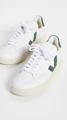 Leather: Cowhide Suede heel and logo Cushioned collar Designed on a unisex shoe last using European sizing Jersey lining is made from cotton and recycled polyester Sole made of Amazon rubber, rice waste, and recycled rubber Lace-up closure Rubber sole Imported, Brazil This item cannot be gift-boxed Bridal Sneakers, Veja Shoes, Veja Sneakers, Shoe Last, Shoe Inspo, Everyday Shoes, Unisex Shoes, Wedge Sneakers, Sneakers Outfit