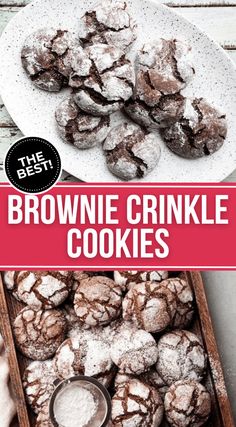 the best brownie crinkle cookies recipe